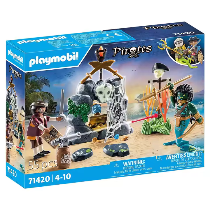 Playmobil Piratas - Búsqueda del Tesoro, 71420, Tienda con Licencia Oficial - 1