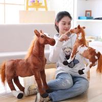 Muñeco De Peluche Creativo De Caballo Simulación De Posición Vertical Juguete De Dibujos Animados Adornos Para Fotografía De Bebés Recién Nacidos Accesorios - details 1