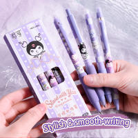 Bolígrafo De Gel Erasable Kuromi 0.5mm Tipo De Presión Lindo Set De Estación Sanrio Suministros Escolares Para Niños Kawaii Regreso a La Escuela - details 2