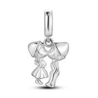 Encantos De Pareja De Niño Y Niña Platinados Con Circonia Para Pulsera O Collar Joyería Para Mujer Pendiente Clásico De Moda Vintage Romántico - details 56