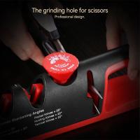 Afilador De Cuchillos 4 En 1 Ajustable Profesional Para Cocina Herramienta De Afilado Para Cuchillos Y Tijeras Con Piedra De Afilado - details 5
