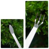 Riega De Acero Inoxidable Para Bonsái Con Mango Ergonómico Herramienta Para Suavizar Tierra Y Raíces Para Jardín Y Uso Doméstico - details 3