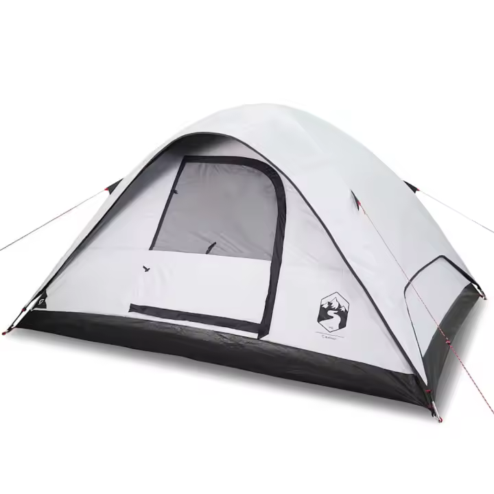 vidaXL Tienda familiar iglú 6 personas tela opaca impermeable blanca - 1