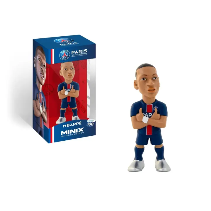 Figura MINIX Kylian Mbappé. PSG Football Stars.  Bandai - 1