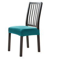 Cubierta De Silla De Comedor Suave De Velours Color Sólido Cubierta De Asiento Desmontable Antipolvo Fundas De Silla Para Hotel Y Hogar - details 17