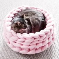 Hilo Grueso De Velours Super 1000g Para Tejer a Mano Alfombra Grande Para Mascota Cama De Peluche Suave Y Cómoda En Blanco - details 5