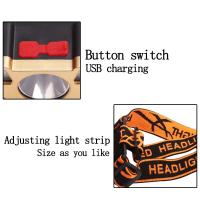 Linterna Frontal LED De Alta Brillo 5LED Para Exteriores Y Pesca Recargable Por USB Lámpara Minera Portátil Con Fuente De Luz Potente - details 2