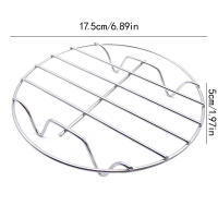 Rack De Asado Redondo De Acero Inoxidable Para Air Fryer Tamaño 6-7 Pulgadas Relleno Sencillo Para Cocinar Y Almohadilla De Parrilla Para Almohadillas De Almohadilla - details 1