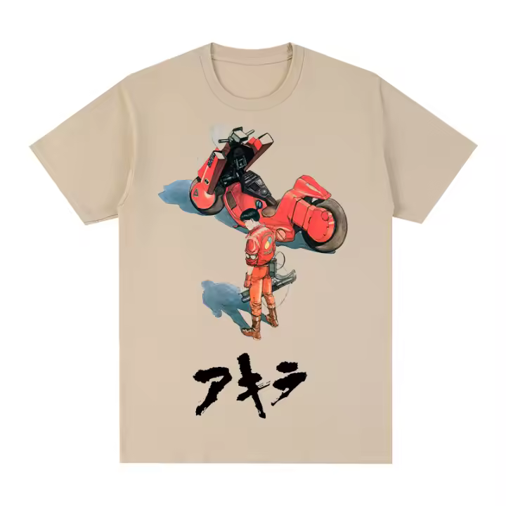 Camiseta De Algodón Vintage De Manga Corta Para Hombre Y Mujer Con Diseño De Manga Natural De Katsuhiro Otomo De 1988 Estilo Casual Para Todas Las Estaciones - 1