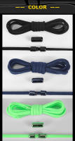 1 Par De Cordones Elásticos Para Zapatos Redondos De Metal Sin Nueces Para Mujeres Y Hombres Accesorios De Lazos Para Zapatillas - details 7