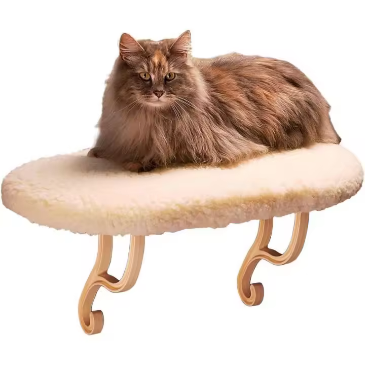 Mascotas | Soporte para Gatos | Cama cornisa para Gatos cubierta de Microfibra - 1