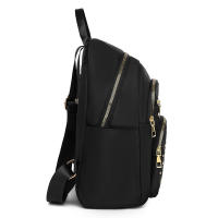 Mochila De Mujer Nueva Con Lattice De Diamantes Gran Capacidad Para Viajes Moda Casual De Tela De Goma Oxford Mochila Suave Para Todos - details 4