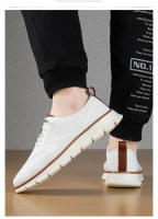Zapatos Casuales Para Hombre Ligeros Y Transpirables Malla Respirable Comodidad Para Conducir Zapatos De Moda Slip-On Al Aire Libre Talla Verdadera Relleno De Algodón Suela De Goma - details 16