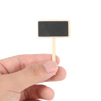Tablero De Madera Negro Mini 50 Piezas Rectángulo Panel De Clips Etiquetas De Memorias Sin Marco Tipo De Estilo Móvil - details 0