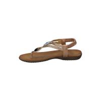 AMARPIES ABZ23574 Sandalias planas de Mujer 32597 24V ESCLAVA TIRAS CUERDA PIEDRAS BRONCE - details 3