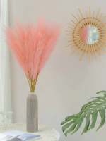 10pcs De Pampas Artificiales 55cm/21.65 Pulgadas Altas Rejas De Terciopelo Falso Grama Para Relleno De Vaso De Piso Decoración De Hogar - details 7