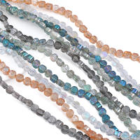 10pcs Hileras De Cuentas De Vidrio Coloreadas Con Espalda De Rosa Accesorios Para Hecho a Mano Pulseras Y Collares DIY - details 4
