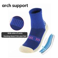 3 Pares De Calcetines Y Protecciones De Rodilla Para Hombres Non Slip Para Fútbol Y Baloncesto Calcetines De Terciopelo De Nylon De Altura Rodilla Protección De Calf Para Deportes Adultos Y Adolescentes - details 8