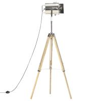 vidaXL Lámpara de suelo con trípode madera maciza de mango 140 cm - details 2