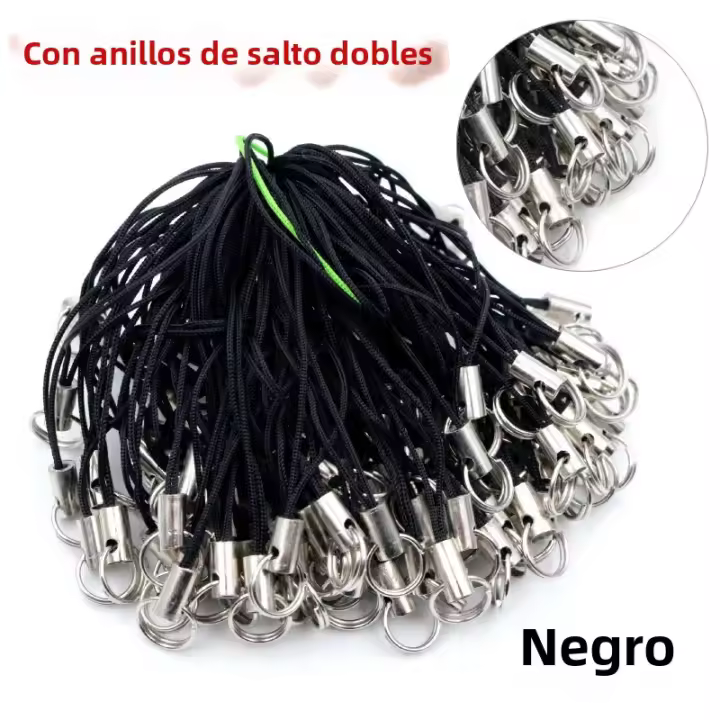 100pcs Correas De Lanyard Lariat Cuerdas Con Abrazadera De Lobulo Llaveros Accesorios Para Bolsos Y Móviles Charms De Llavero - 1
