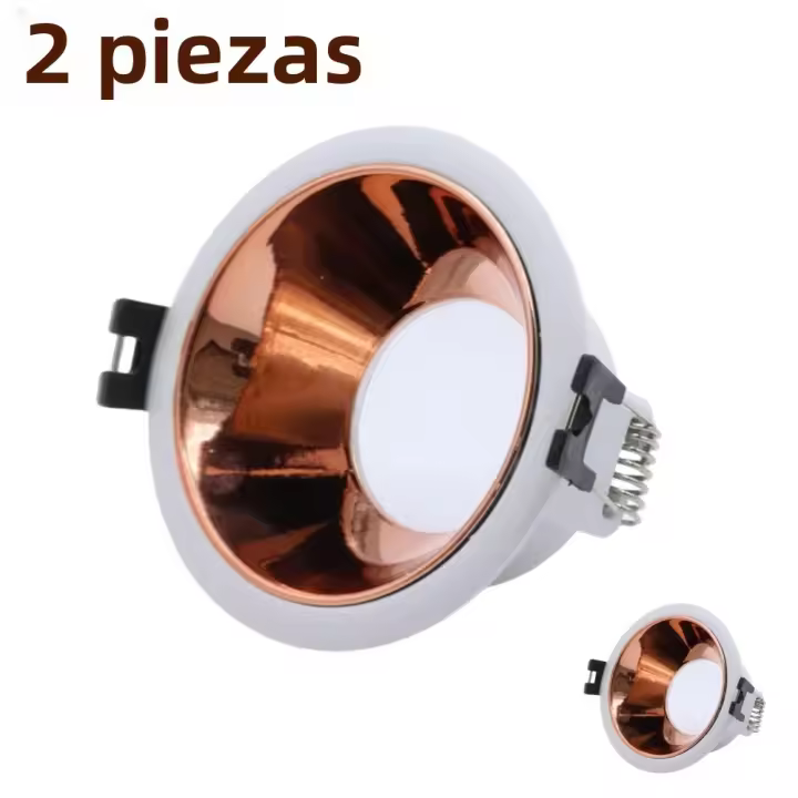2/10Pcs Iluminación LED De Techo En Forma Redonda Ondulada Dorada Negra Blanca Soporte Para Bombilla GU10 MR16 De Aleación De Aluminio - 1