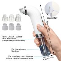 New electric facial cleanser, deep cleansing, exfoliation, oil control, pore size, gentle cleansing, makeup remover, rotating brush head, intelligent pressure sensing, 120 days of ultra-long standby, sensitive skin, portable models - details 4