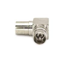 Banner - Adaptador antena coaxial macho - hembra en angulo recto