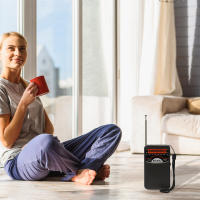 Mini Radio Digital Portátil Con Altavoz Integrado SW/AM/FM Batería Operada Antena Telescópica Para Uso Emergente Interior Y Exterior - details 2