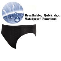 Traje De Baño Para Hombre Negro Transpirable Secado Rápido Pantalones De Natación Estilo Simple Moda Ajuste Regular Surf Wear - details 6