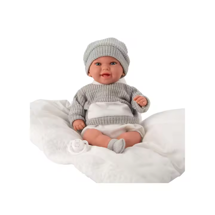 Muñeco de Peso  Elegance 35 cm Babyto Gris con Cojín - Arias 60875 - 1
