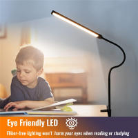 Lámpara De Escritorio LED Doble Cabeza Para Oficina Y Hogar Con 3 Modos De Color Y 10 Niveles De Iluminación Protector De Ojos - details 0