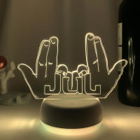 Lámpara 3D LED De Noche Para Fans De Celebrity JUL Cambio De Color Batería Potenciada Decoración De Dormitorio Regalo De Cumpleaños - details 15