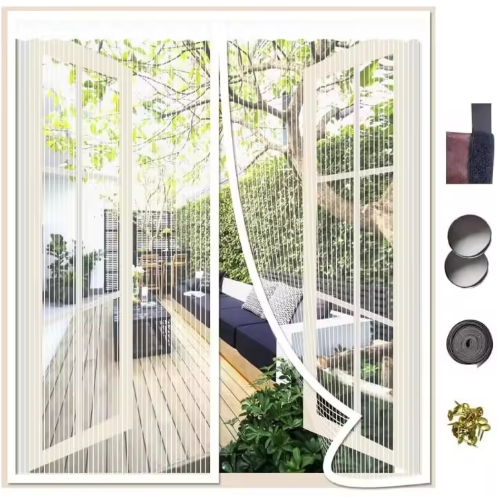 Mosquitera Ventana Magnetica, Mosquitera Ventana, Pantalla Mosquitera Universal, Cierre Automático Cortinas Mosquitera, Evitar Que Insectos, Moscas y Mosquitos Entren en Las Ventanas - 1