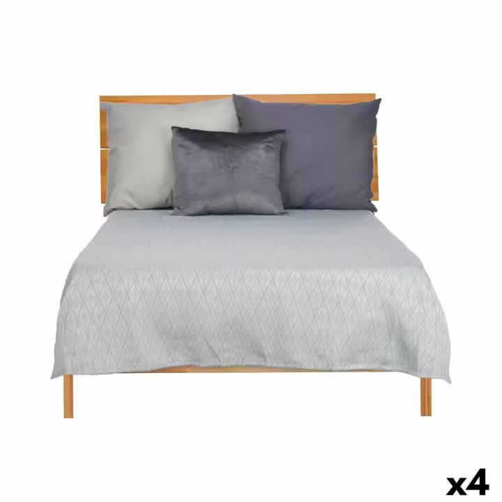 Colcha 240 x 260 cm Rombos Gris (4 Unidades) - 1