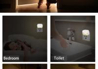 Luz Nocturna LED Mini Con Sensor De Movimiento PIR Para Dormitorio Baño Pasillo Armario Enchufe Europeo Y Estadounidense Incluida Luz Nocturna Rectangular Para El Hogar - details 10