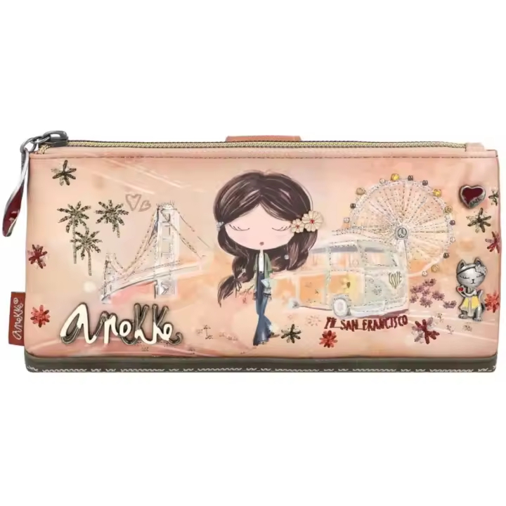 Anekke - Cartera de paz y amor 38806-906, marrÃ³n, Talla Ãºnica - 1
