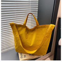 Bolso De Hombro Para Mujer De Lona Gran Capacidad Estilo Literario Ligero Y Sencillo Bolso Cruzado Con Manija De Viaje - details 16