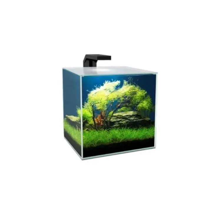 Acuario Cube 10 LTS. Con Filtro CF20 + Luz Ciano - 1