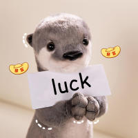 Muñeco De Peluche De Animales Bendecidos Roedor Pandilla Oso De Playa Canguro Colmillo De Mar Suerte Regalos Realistas Corto Cola Otter - details 4