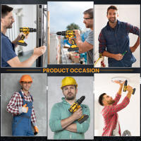 3 in 1 Cordless Impact Drill Brushed Electric Screwdriver  Electric Hammer Drill Mini Wireless Hand Drill Lithium-Ion Battery Power Tools Perfect For Gifts - details 7