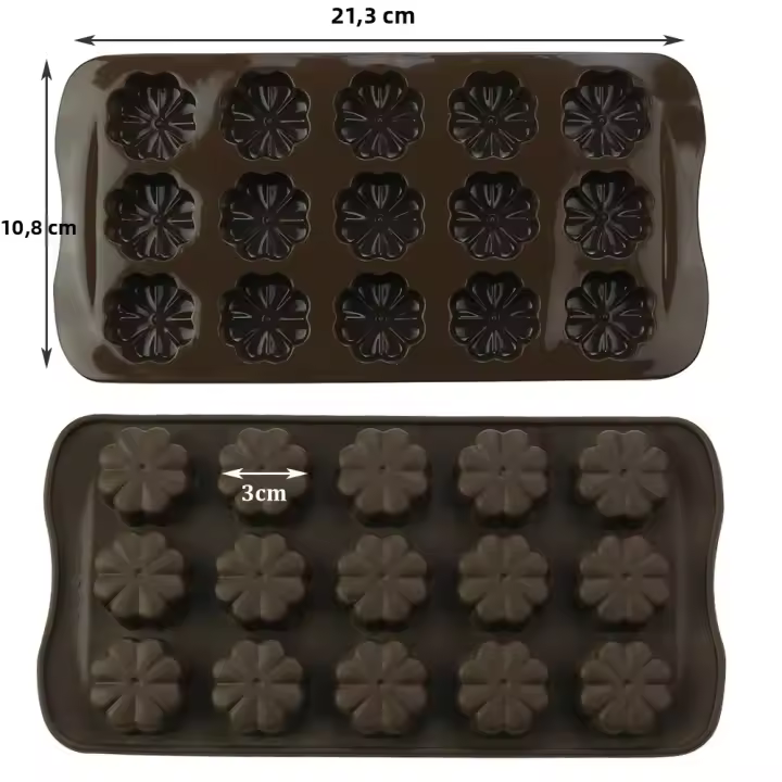 Molde De Galletas De Silicona 1Pcs Forma De Corazón Huevo Dinosaurio Estrella Hoja Y Robot Para Hornear Y Helados - 1