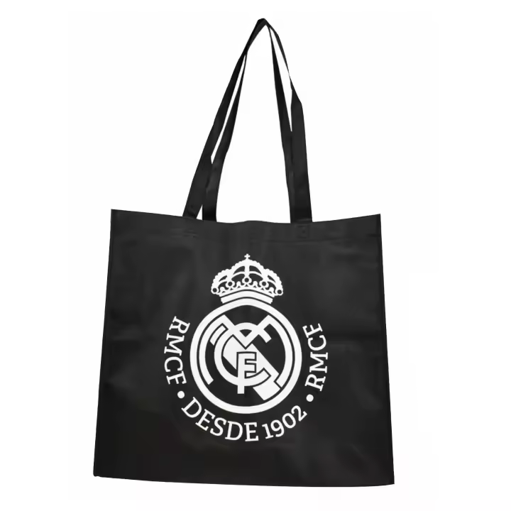 Real Madrid Bolsa compra negra Shopping Bag Black ,Producto oficial Real Madrid C.F. - 1