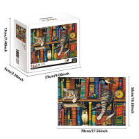 Rompecabezas De 1000 Piezas Tally Cat Para Adultos Juego Educativo De Decoración De Hogar Y Divertido Para La Familia - details 1