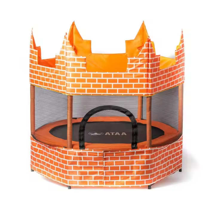 Cama Elástica Castillo para Niños con Protección Lateral y Red de Seguridad - 1