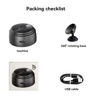 Cámara De Seguridad HD Inalámbrica A9 Mini Monitor Remoto WiFi Doméstico Vigilancia Nocturna Con Lente De 2.8-12mm Montaje En Techo O Esquina - details 8