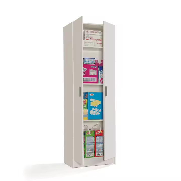 ARMARIO 2 PUERTAS 58X180X37 CM BLANCO - 1