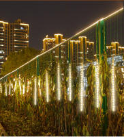 Luces De Show De Meteoros LED Con 8 Tubos EU Plug 30/50 Cm Decoración De Jardín Navideña Cadena De Luces Faeira Para Exterior Y Calle - details 9