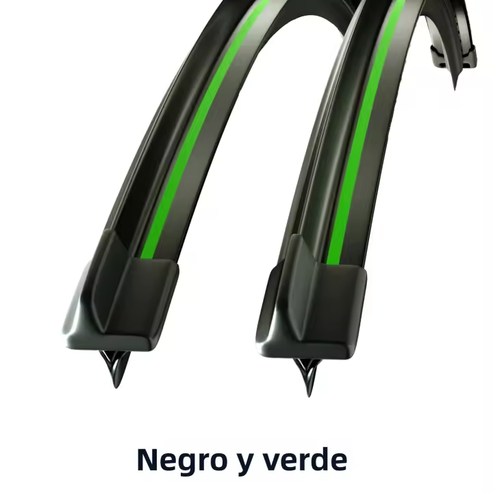 Limpia Parabrisas Delantero Pletretera Para SEAT Ibiza 6J 2008-2017 Negro Y Verde Material De Goma Natural Resistentes a Temperaturas De +158℉ a -40℉ - 1