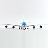 Modelo De Avión Airbus A380 1:160 47CM Con Luz LED Coreana Máquina De Fundición a Presión Regalo Para Enthusiasts De La Aviación Coleccionable Moderno - details 6
