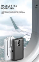 Power Bank 10000mAh Cargador portátil de Alta velocidad con 4 cables USB - details 7